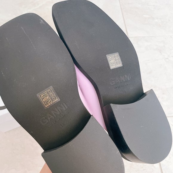 BRAND NEW GANNI SLIDES, SIZE 38 WITH BOX - Picture 8 of 9